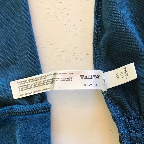 NWT ANTHROPOLOGIE TURQUOISE VELOUR HOODED ZIP UP. - Picture 10 of 11